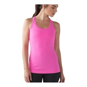 Lululemon Women's Pink Racerback Tank Top size 4
